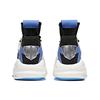 Anta Synthetic Leather Comfortable Abrasion Resistant Breathable Mid Top Skateboard Shoes Men's White Blue Black 912038066-2