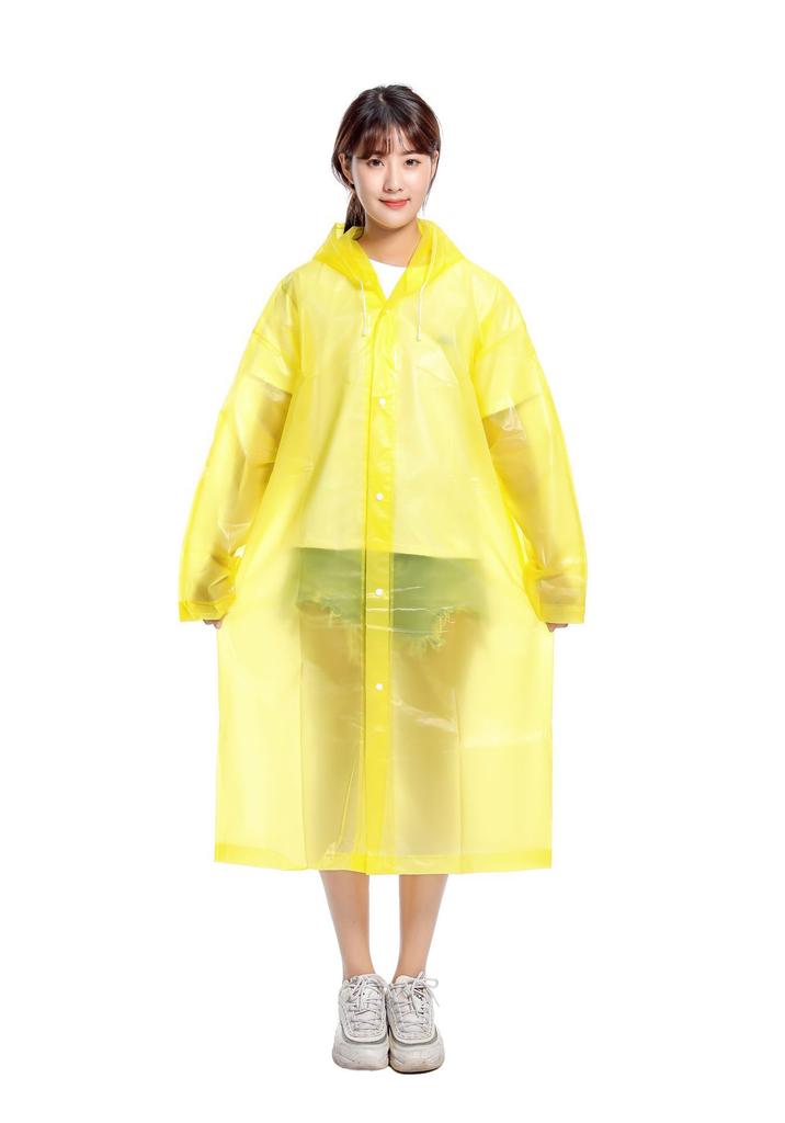 Adult disposable raincoat thickened long full body rainstorm-proof women's and men's transparent raincoat EVA outdoor poncho