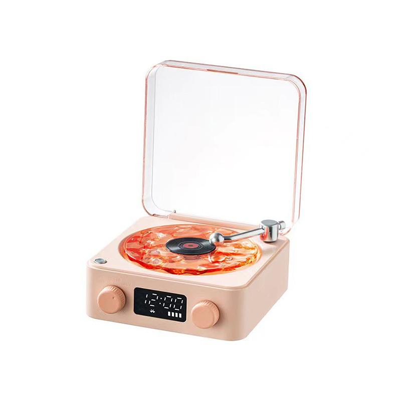 Small Retro White Noise Bluetooth Speaker Portable Vintage Sleep Aid Bluetooth Speaker Subwoofer With Rgb Light