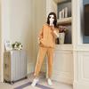 Spring and Autumn Casual Suit Thin Korean Style Loose Hooded Student Sportswear Two-piece Suit for Women