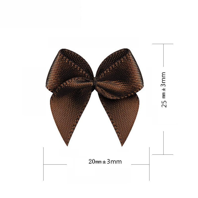 50-100Pcs/Pack 2*2.5cm Small Dacron Ribbon Bow Flower Craft Decoration Handwork DIY Party Decoration Colored Ribbon Bows