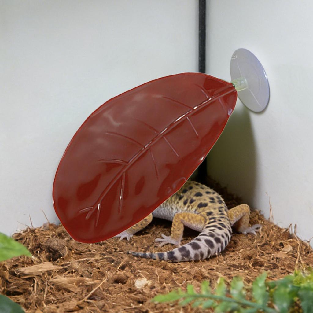 Frog Habitat Leaf Suction Cup Reptile Basking Area Resting Terrace Suction Cups Tank Accessories simulated leaves Aquarium decor