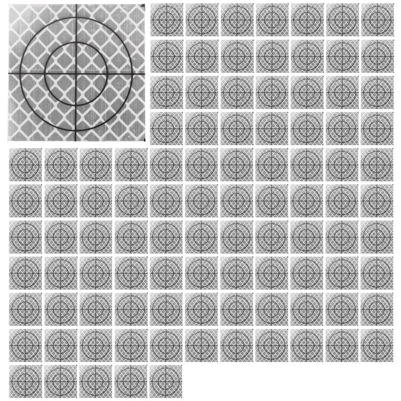 

AA58 100Pcs Prism Measurement Reflector Sheet Reflective Tape Target Total Station Tunnel Survey 40X40Mm China Mainland