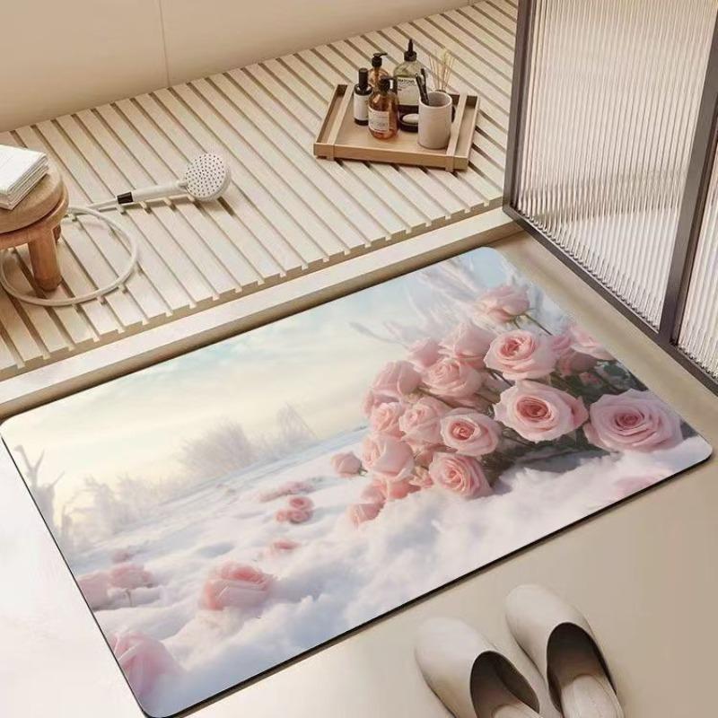Bathroom Absorbent Diatom Mud Toilet Doormat Toilet Toilet Floor Mat Toilet Carpet