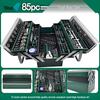 85-Piece Multi-functional Auto Repair Toolbox with 72-Tooth Ratchet and Socket Set