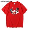 Anime Black Butler T Shirt Women Harajuku T-shirt Short Sleeve Print Cotton Tshirt Cartoon Undertaker Graphic Streetwear Tees Unisex