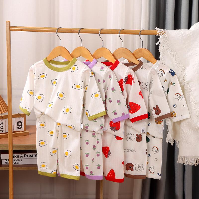 

Yuzhaolin Kids Cartoon 3/4 Sleeve Home Wear Set 130