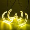CSL Style Lemon Yellow Angel Eyes for BMW E60 E61 520i 525i 530i 540i 545i 550i M5 2003-2007 DRL LED Daytime Light Car Styling