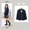 British Style Winter Uniform for Primary and Kindergarten – Children's Velvet Suit Set with Jacket