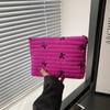 Large-capacity Cosmetic Bag with Zipper, Embroidered Washing Storage Bag