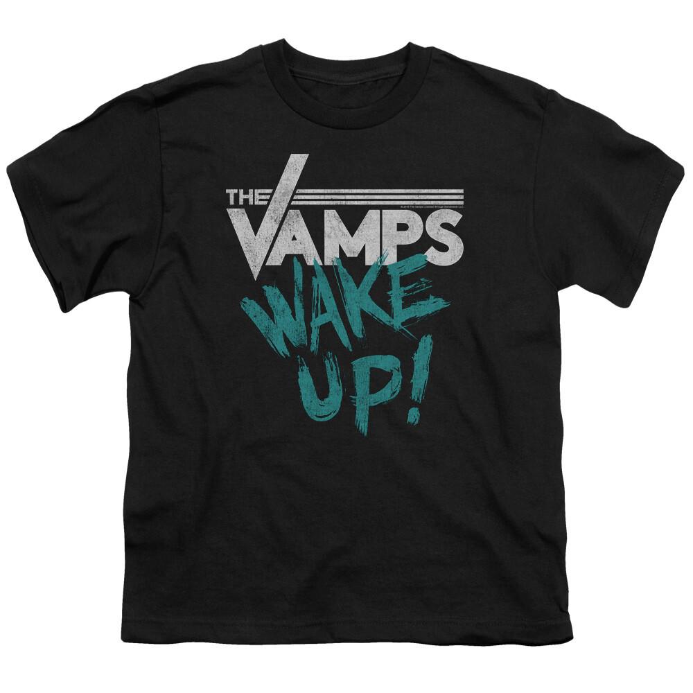 26 The Vamps Wake Up Kids Youth T Shirt Licensed Music Rock Band Tee Black Unisex T-Shirt L
