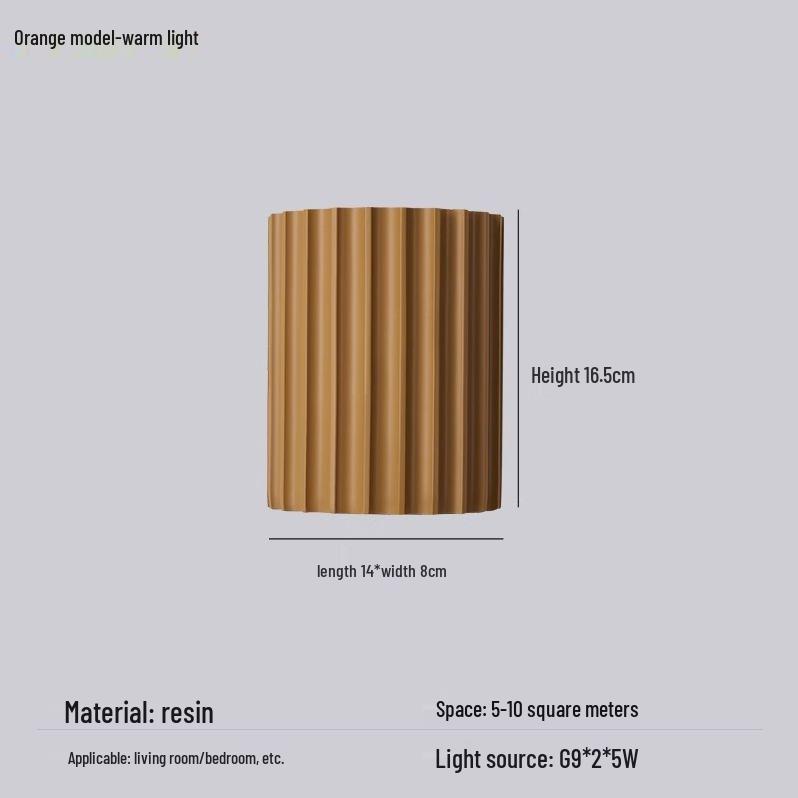 Wabi-Sabi Roman Column Wall Lamp: Perfect for Hallways, Bedsides, Entrances, and Corridors