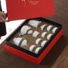 Sushih J0335 Chinese White Porcelain Mutton-Fat Jade Tea Set