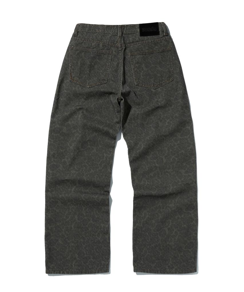 Seuweideu Leopard Jean [Black]
