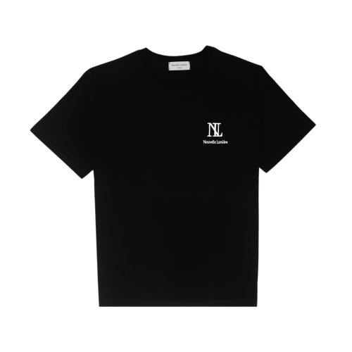 Nubelleumieleu Signature Logo Black Short Sleeve T-Shirt (Big Ver.)