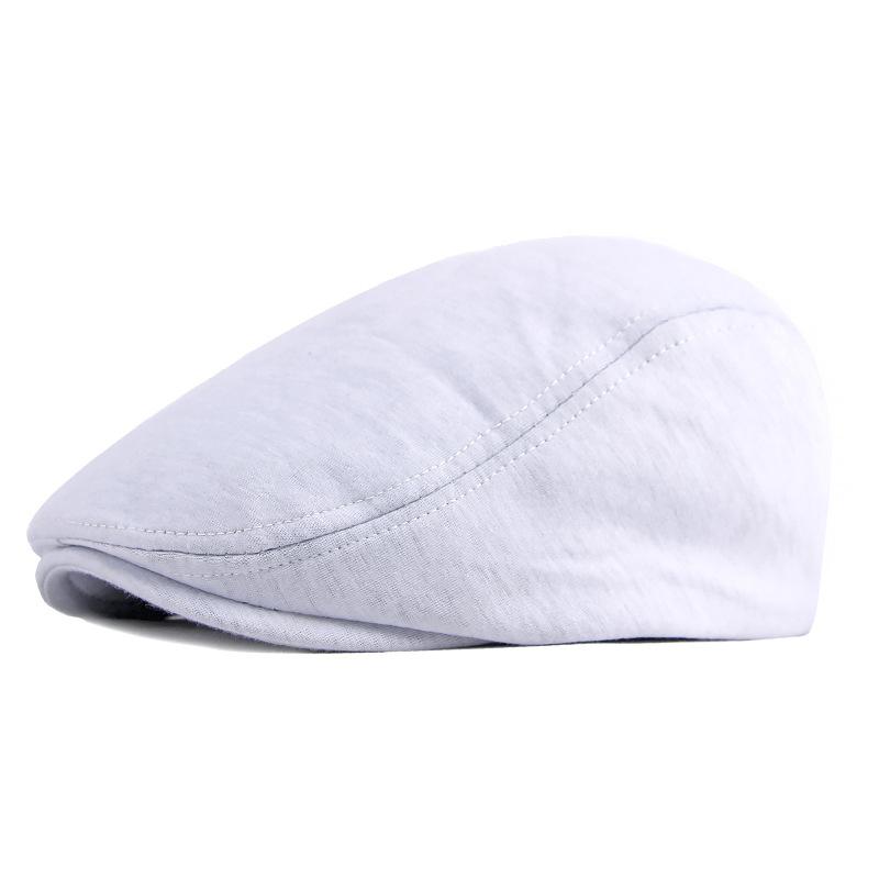 

New Spring Beret Hat Men Women Solid Color Knitted Visor Golf Cap Casual Herringbone Newsboy Cap Peaked Duckbill Hat 12 Colors Elastic 55to59cm