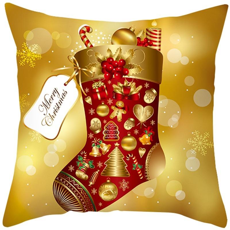 1Pc Santa Pillowcase Happy New Year Xmas Gifts Christmas Decor for Home Merry Christmas Ornament Xmas Gifts.