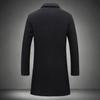 2025 Plus Size Casual Wool Blend Single-Breasted Trench Coat