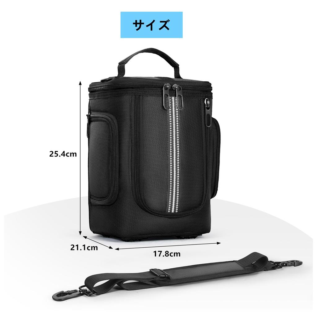 SHEAWA Compatible Anker Solix C300 Portable Power Station Case, Heavy-Duty Nylon Storage Bag, Holds Cables and Small Items, Accessories