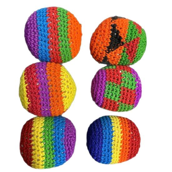 Çocuklar İçin Yumuşak Fasulye Çuvalı Atma Topları Tığ İşi Ayak Çuvalı Juggling Topları El Tipi Tığ İşi Kum Çuvalı Seti Anaokulu İlkokul Spor Dış Mekan Oyun Oyuncağı