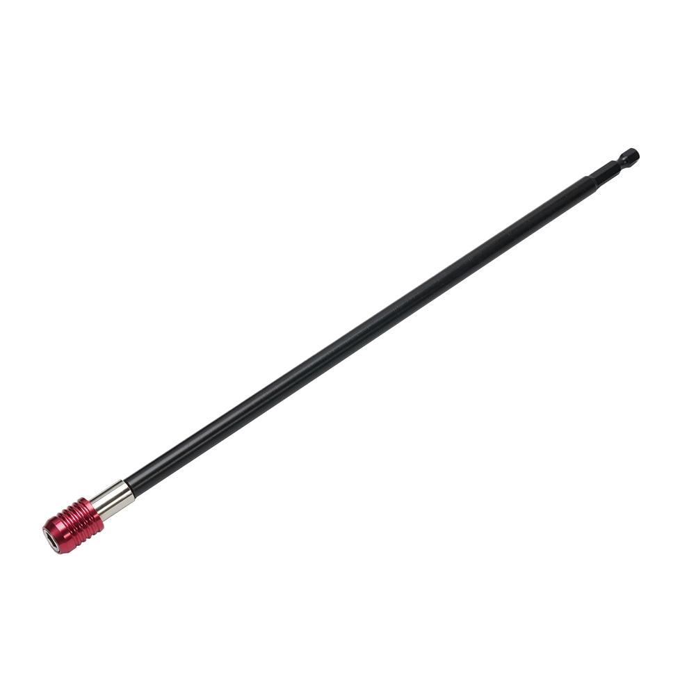High Carbon Steel Magnetic Extension Rod 300mm Quick Release 1/4 Screwdriver Drill Bit Holder For Metal Drilling Power Tool Part