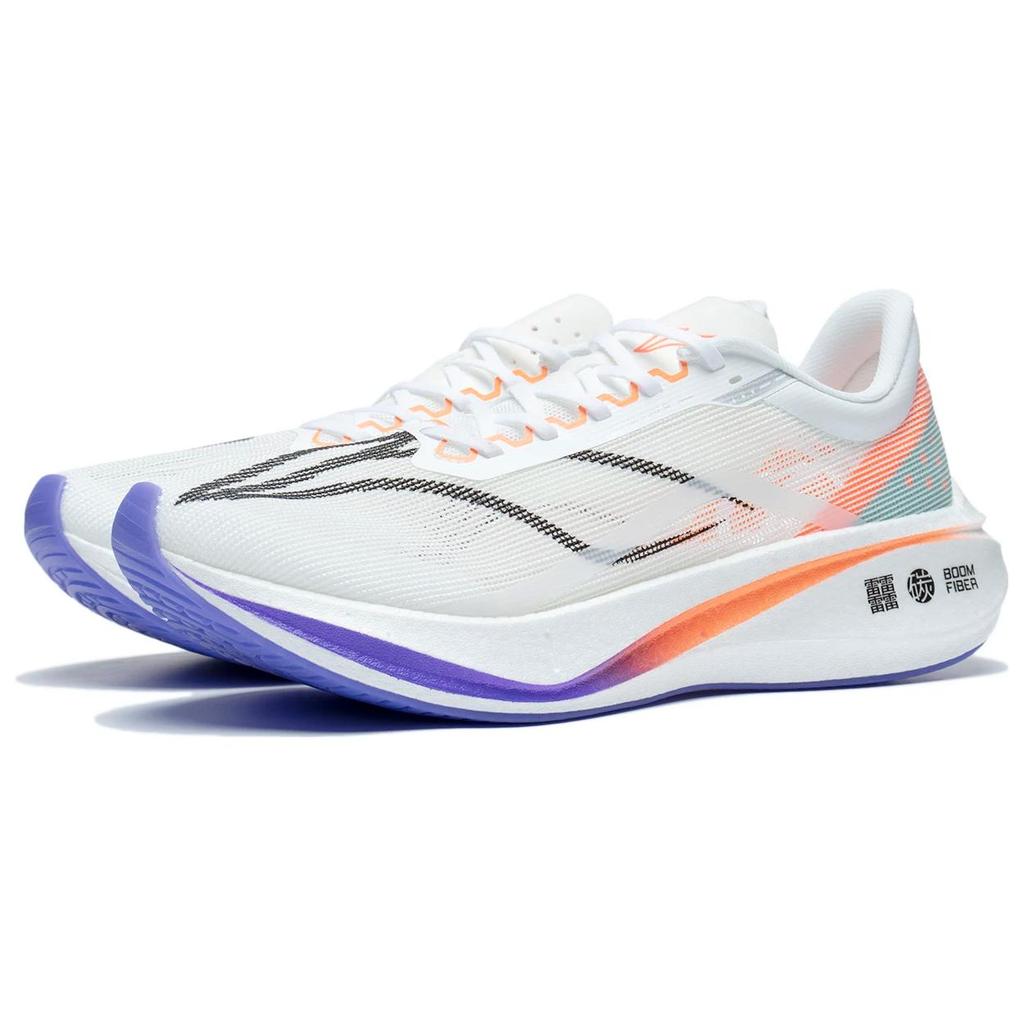 Nye LINING Feidian 3 Challenger løpesko herre lav topp hvit/cyan/lilla/oransje ARMT037-4