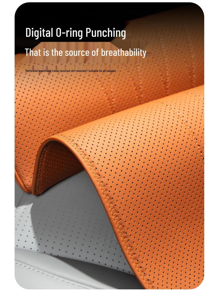 AITO M5-M9 Car Seat Cushion with Leg Rest, Breathable Footrest, and Lumbar Support