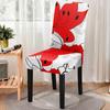 Red Series Flower Pattern Elastic All -Inclusive Dining Chair Cover Dust -Proof Washable Gaming Chair Protector Room Decor