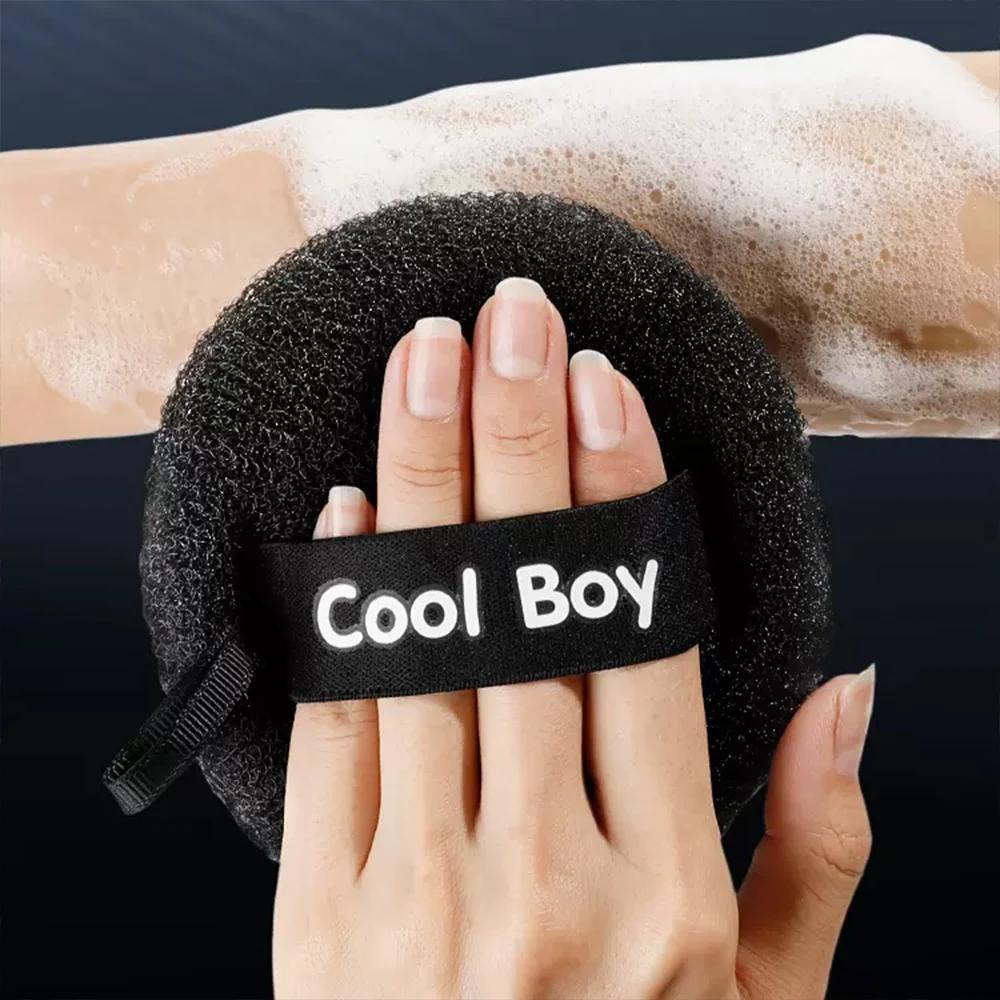 Badesvampkuler Rengjøringsbørste Dusjsvamp Kroppsrenser Eksfolierende Skrubber Badeball 3d Massasjebørste Baderomsutstyr