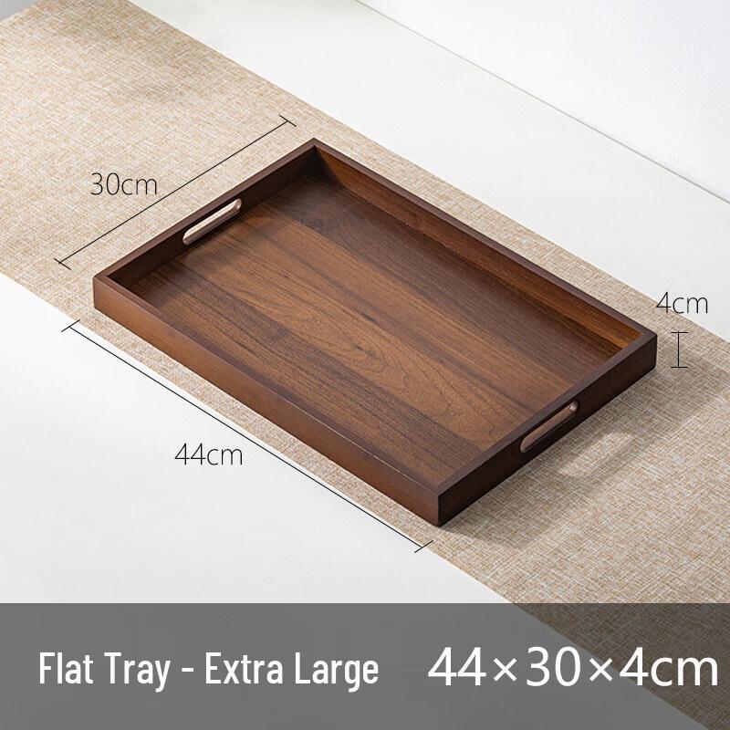 Rectangular Bamboo Wood Tea Tray