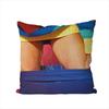Cuscino Decorativo Quadrato in Peluche Stampa Double Face per Auto Divano Casa Copricuscino