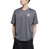 adidas Neo Bb Mesh Tee With Letter Pattern Men Tops Grey HM2045