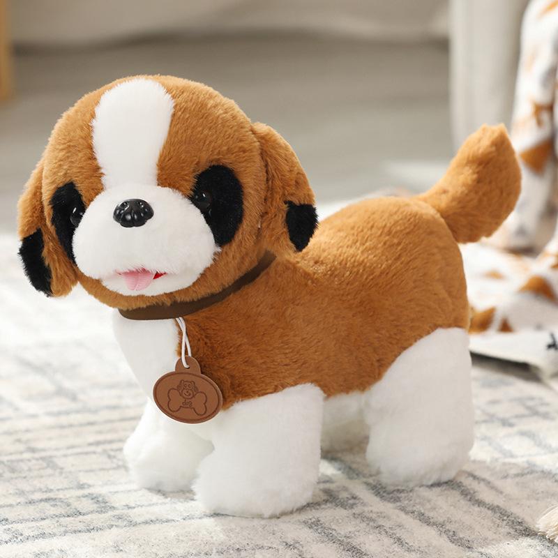 Cute Simulation Puppy Dog Doll Plush Toy Standing Teddy Dog Husky Doll Children Soothing Rag Doll