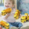 4 Pcs Pull Back Engineering Vehicle Childrens Toys Kids Small Truck Construction Mini Cars Model