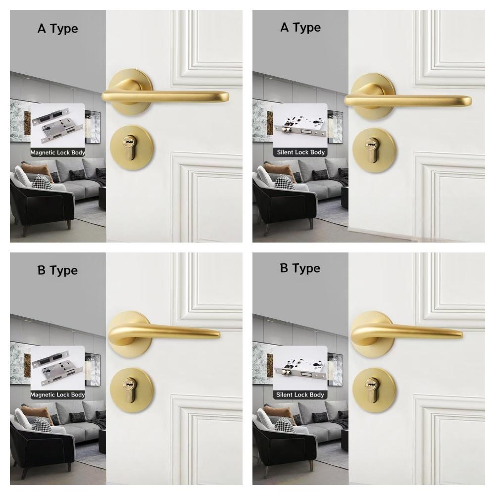 Competitive Price Privacy Door Knob Lock Easy Install Lever Door Lock Handles Set Replacement Kit With All Screws Installation