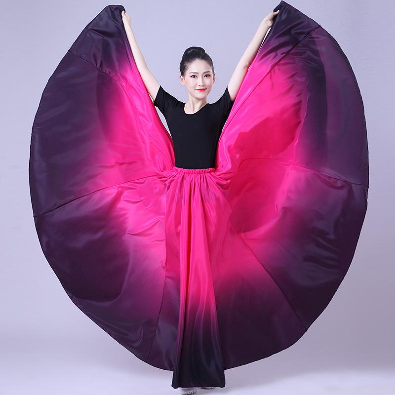 Performance Dress Female Long Skirt Performer Dresses Women Stage Performance 360 Degree Dancing Skirts Costumes Female