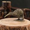 Metal Bird Sculpture With Weathered Appearance Sculpture Home Decoration For Conventional Work Area Enhancement