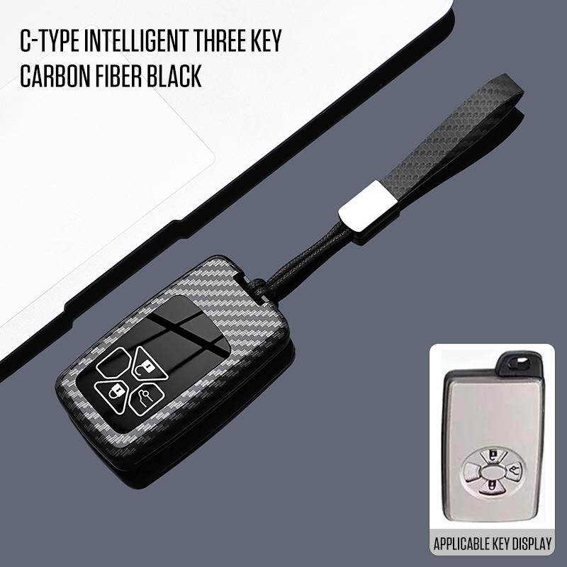 2 3 4 5 Buttons ABS Carbon Style Car Key Case Cover Fob for Toyotay Alphard Vellfire Previa Estima Isis Noah Voxy Tarago Yaris