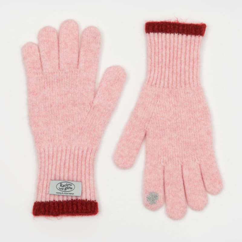 RECLOW GEFRORENER SCHAL UND HANDSCHUH-SET ROSA