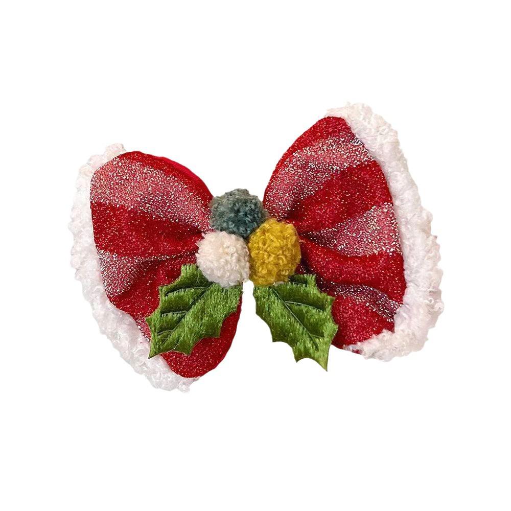 2024 Weihnachts-Schneeflocken-Haarspangen für Mädchen: Niedliche Feiertags-Kopfbedeckung