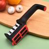 Kitchen 3/4-Segment Knife Sharpener Household Multi-Functional Hand-Held 3/4-Purpose Black Sharpening Stone