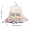 Adjustable Shoulder Strap Cake Plush Backpack Large Capacity Cartoon School Bag  Kids Birthday Gift