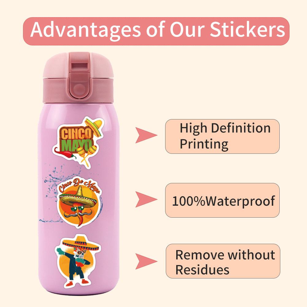 60 New Cinco De Mayo Graffiti Stickers Notebook Suitcase Stickers