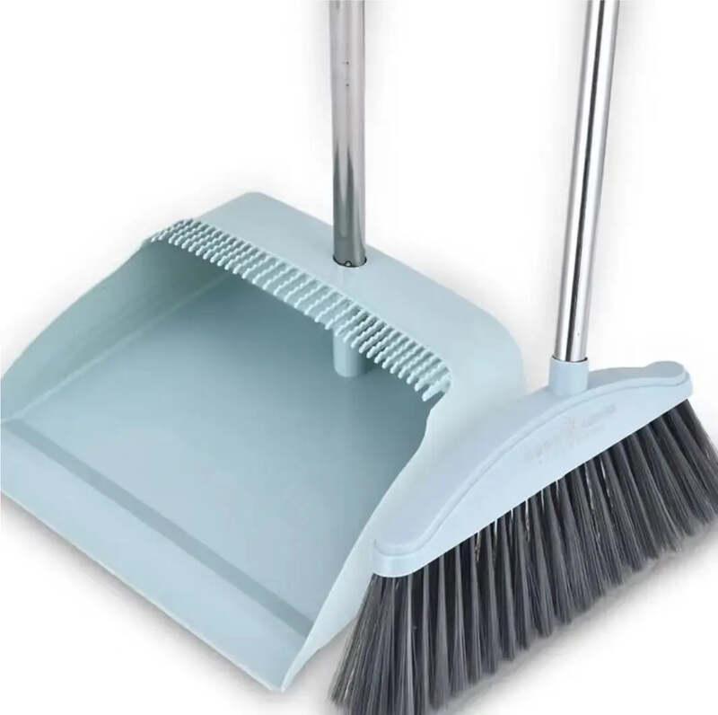 Alliance Durable Rubber Dustpan and Broom Set