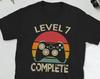 7th Anniversary Gift for Him, Level 7 Complete Shirt, 7th Year Anniversary Gift, 7 Year Anniversary Men, Gamer Gift, Level 7 Complete