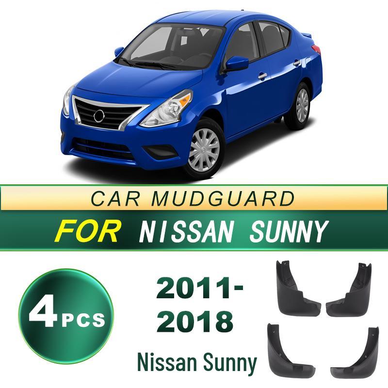 Soft Rubber Mud Flap for 2011-2018 Nissan Sunny - No Drilling Needed