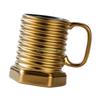 24TE Multifunctional Ceramic Coffee Mug Screw Ergonomic Grip Suitable for Gift