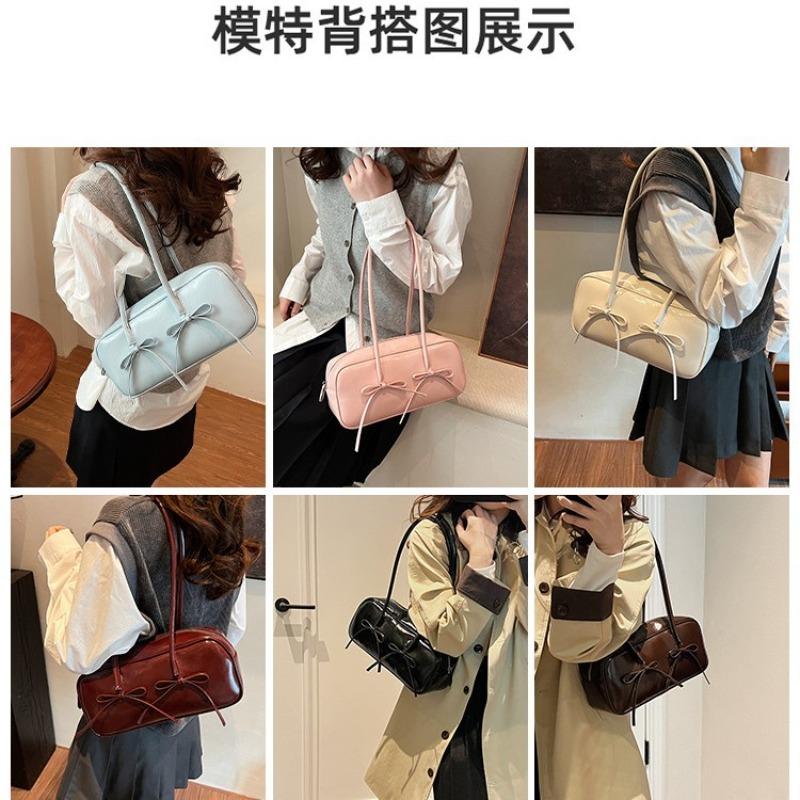 Bow Underarm Bag Women's Versatile High-end Fashion Shoulder Bag Spring and Summer New Handbag