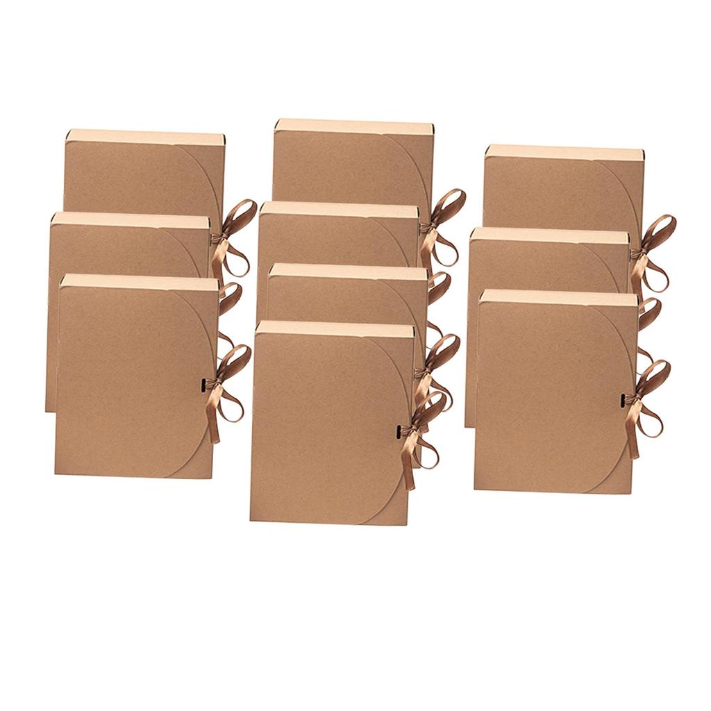 10 Pieces Gift Boxes with Lids Sweets Paper Boxes for Birthdays Baby Shower