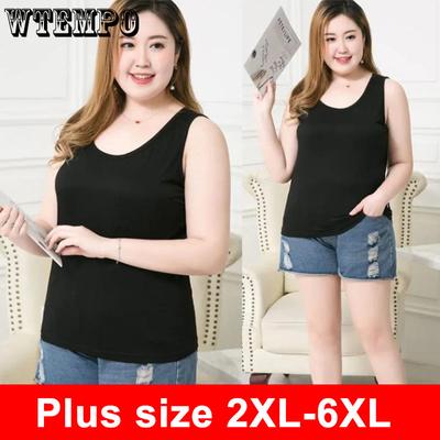 Übergröße Damenmode Sommer Ärmellos Sexy Weste Damen Einfarbig Dünn Bequemes Camisole Damen Rundhals Träger T-Shirt
